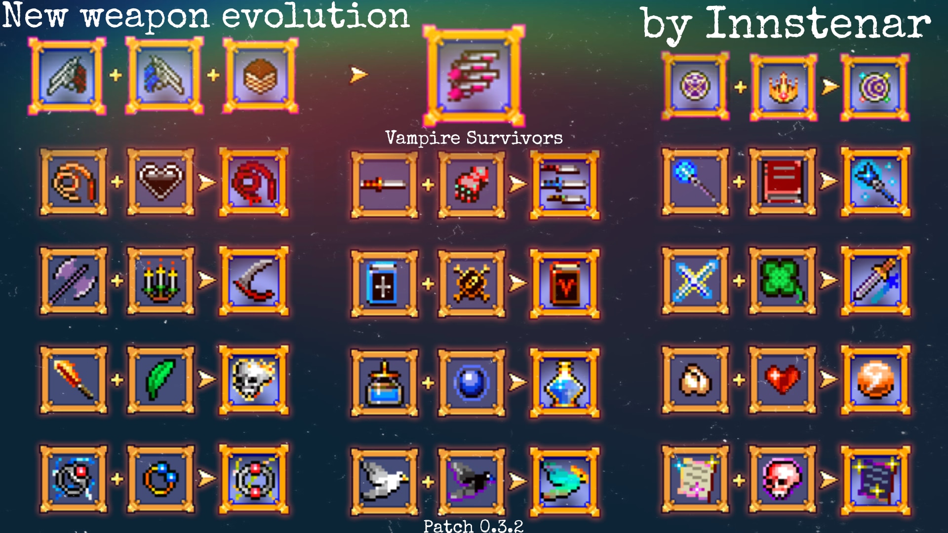 Vampire Survivors evolutions  Weapon guide & what to combine