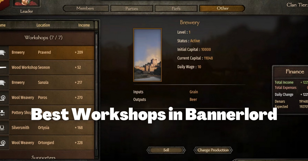 Bannerlord’s Best Workshops