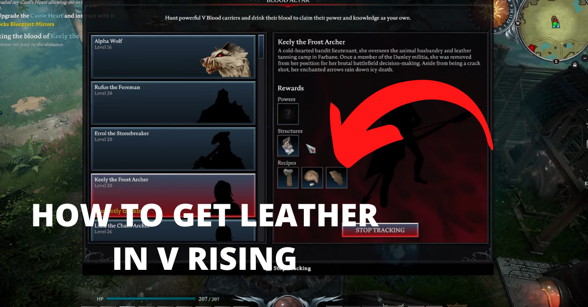 How to Get and Craft Leather V Rising