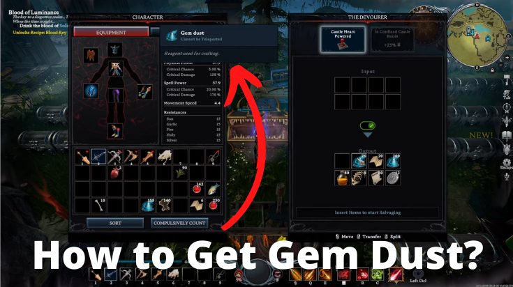 How to get Gem Dust in V Rising