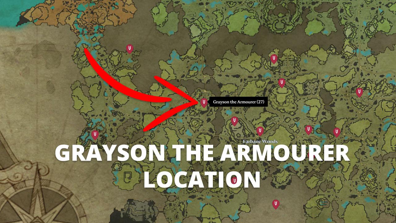Grayson the Armourer Location