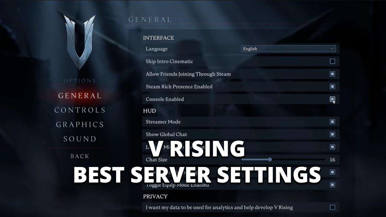 V Rising Best Server Settings