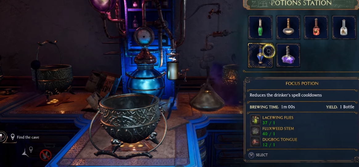 How to Craft Focus Potions in Hogwarts Legacy