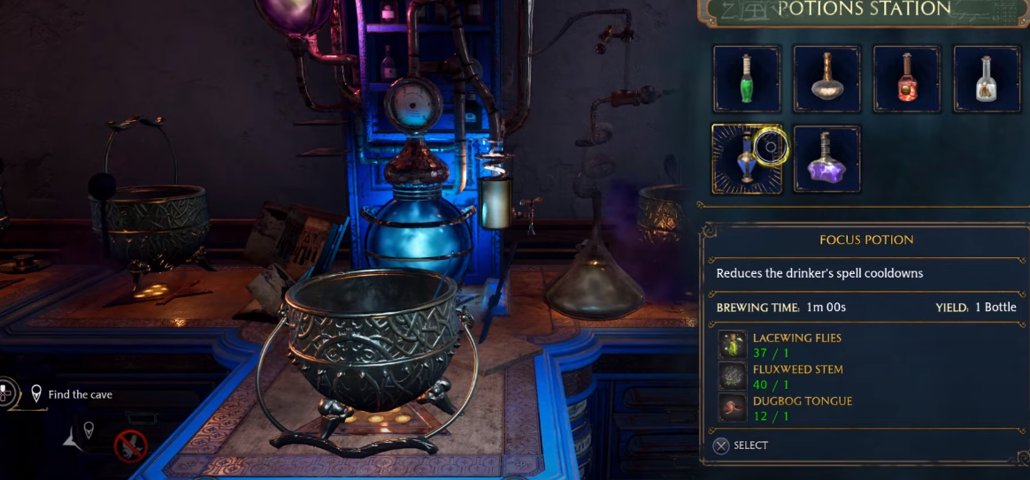 How to make a Focus Potion in Hogwarts Legacy