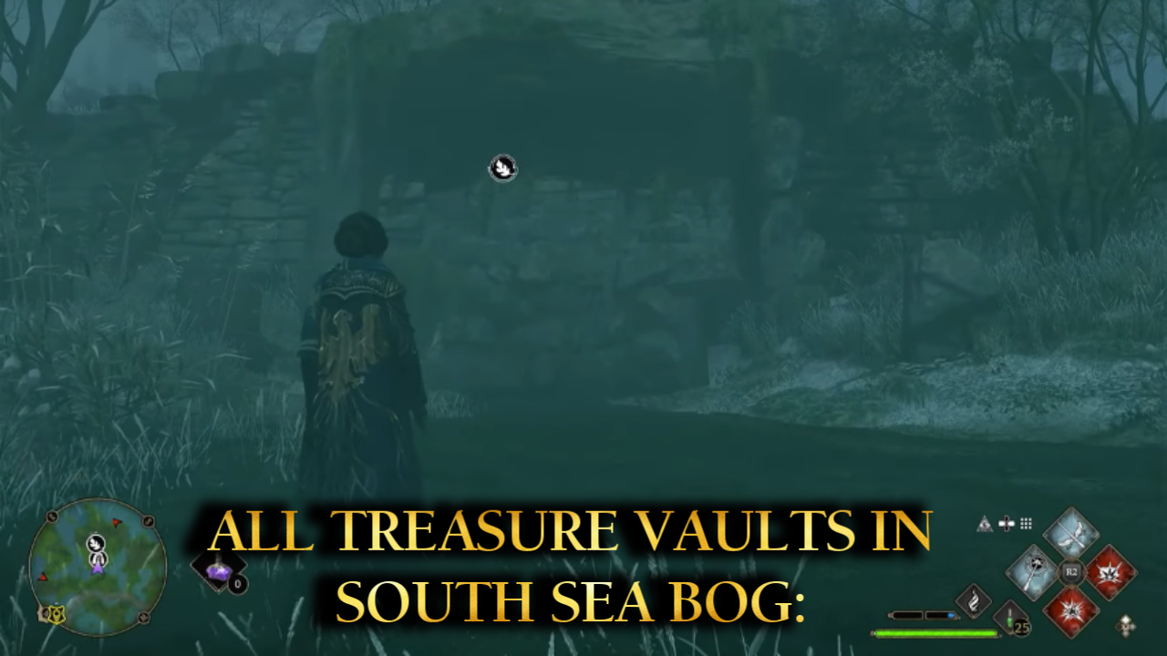 All Treasure Vaults in South Sea Bog - Hogwarts Legacy