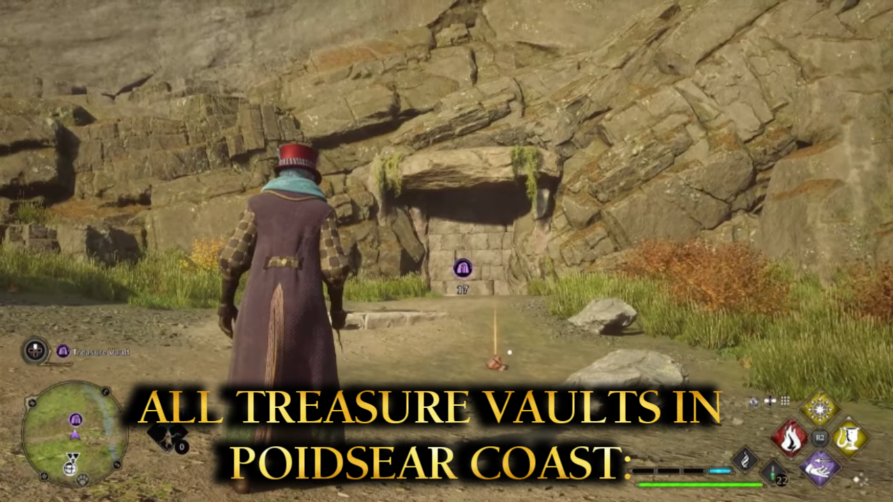 All Treasure Vaults in Poidsear Coast - Hogwarts Legacy