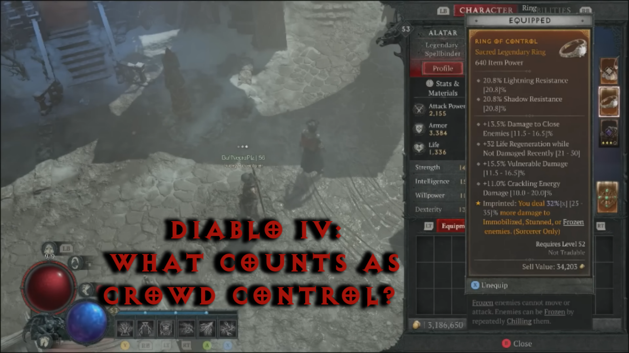 What Counts as “Crowd Control” In Diablo 4?