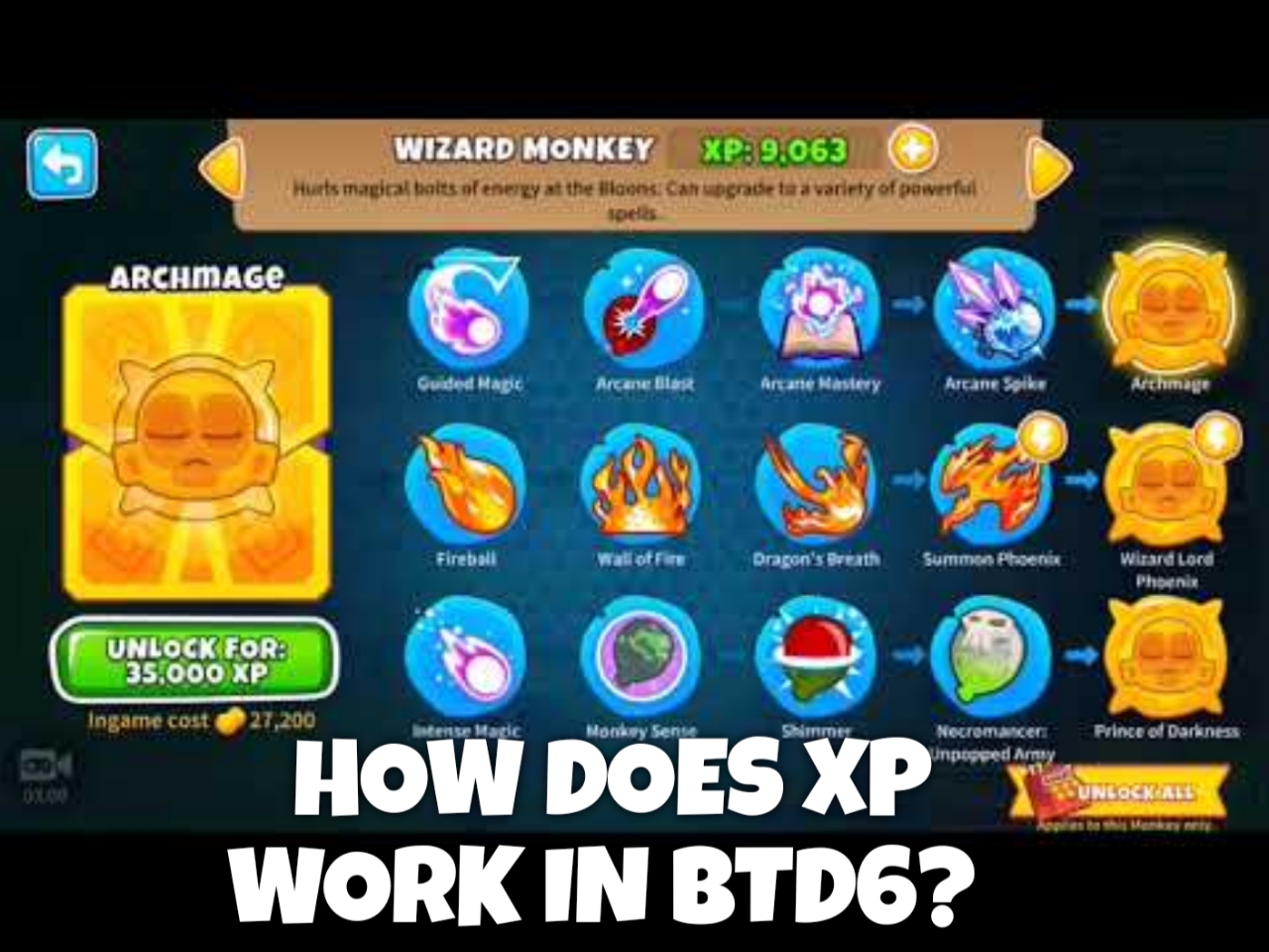 how does xp work btd6