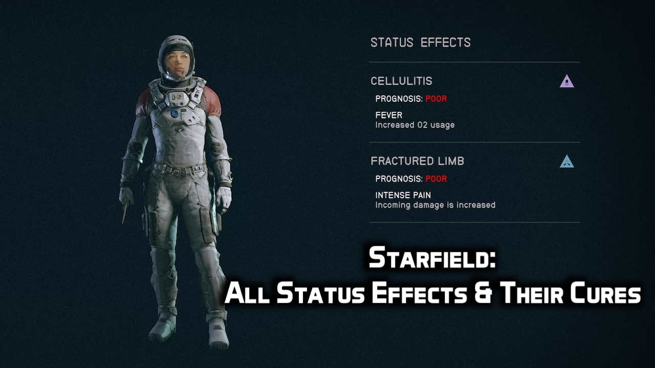 Starfield Status Effects and how to cure them