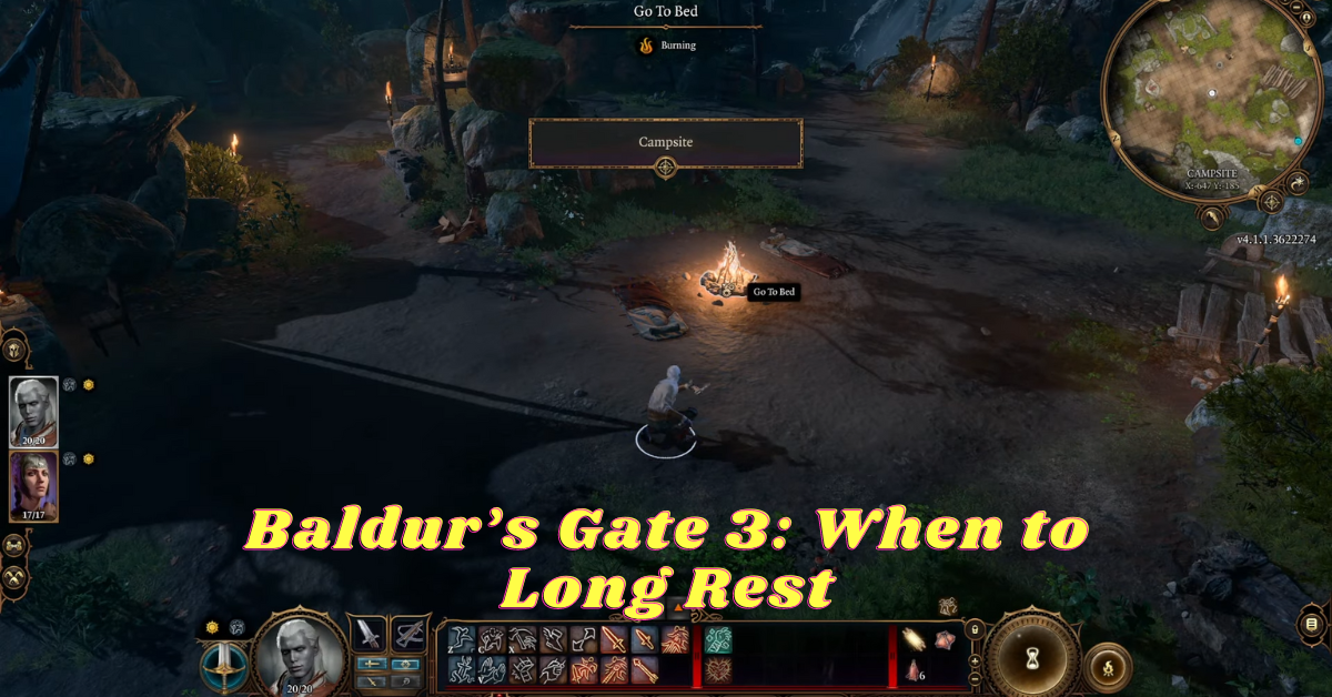 baldurs gate 3 when to long rest