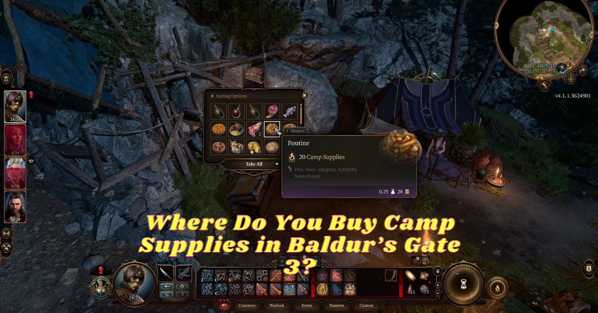 where do you buy camp supplies in baldurs gate 3